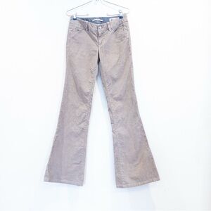 GAP Limited Edition Low Rise Corduroy Flare Pants Pebble Gray 70's Inspired 2